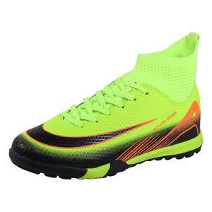 Zapatos de Fútbol de Caña Alta, Parte Superior Sintética, Forro de Malla, Suela de Goma, Unisex, Transpirables, Tacos de Entrenamiento - Product Image 2