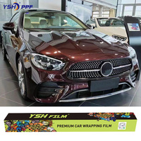 Film de protection de peinture automobile en fibre de carbone YSH, auto-réparateur, anti-rayures, TPU PPF, série de films automobiles de haute qualité
