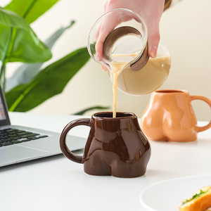 Tasses à café amusantes à prix d'usine, pour amis, amoureux, couples, cadeaux personnalisés pour fêtes, Noël, en porcelaine, sans danger pour les aliments, créatives - Product Image 2