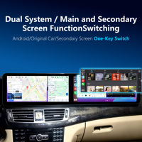Penhui para mercedes-benz pantalla doble de 24,6 pulgadas Android 13 Radio de coche REPRODUCTOR DE DVD pantalla DSP Audio Video