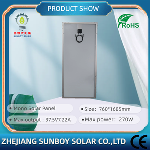 カスタマイズされた270Wモノガラスソーラーパネル24VソーラーモジュールPERCハーフセル技術ソーラーホームパワーシステム182mmソーラーパネル用 - Product Image 4