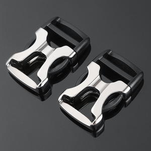 Hebilla de Liberación Lateral de Metal Jiuyuan, Aleación de Zinc Plateada, Accesorios Duraderos para Bolsos, Mochilas y Ropa - Product Image 2