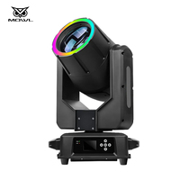 MOWL al aire libre IP65 impermeable Luz de escenario 350W 380W DMX haz 350 380 Luz de cabeza móvil con anillo de Halo