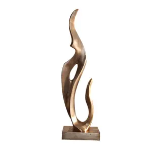 Abstrait artisanat sculpture bronze sculpture d'art en métal pour hôtel/maison/décor de jardin