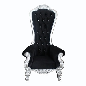 Boda blanco reina trono alta silla para <span class=keywords><strong>la</strong></span> novia y el novio, sofá, silla - Product Image 3
