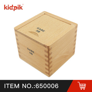 <span class=keywords><strong>Froebel</strong></span> regalos bloque de construcción Cubo de madera rompecabezas juguetes sensoriales educación <span class=keywords><strong>Froebel</strong></span> Gabe 5B regalos rompecabezas juguetes educativos - Product Image 2