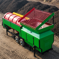 Équipement de criblage de compost avec une efficacité de criblage élevée jusqu'à 90 mètres cubes par heure