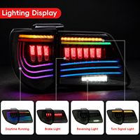 Feux arrière LED Toyota Fortuner 2011-2015 avec clignotants dynamiques RGB séquentiels ambre, installation Plug and Play