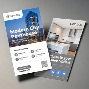 Folletos de negocios con impresión de menús - Product Image 3