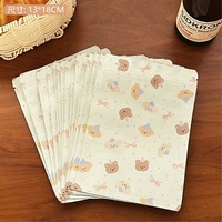 Sacs refermables à fermeture éclair avec motifs de dessins animés mignons, pour l'emballage de bijoux, réutilisables, pour collations, biscuits, bonbons, cadeaux