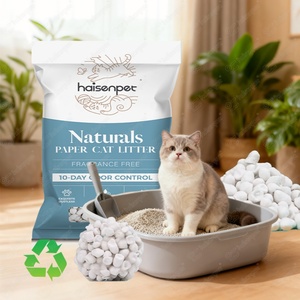 OEM ODM 25 Years Professional Factory High Quality Odor <b>Control</b> Lock Strong Dust Free Paper Cat Litter - Product Image 1
