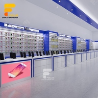 Magasin de téléphonie mobile personnalisé de conception de magasin haut de gamme présentoir de comptoir de téléphone portable vitrine de magasin de téléphonie mobile meubles
