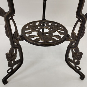 Metallo Cast Outdoor Ferro Piccola Rotonda Lato Anti-Ruggine Patio Tavolo <span class=keywords><strong>Da</strong></span> Bistrò per <span class=keywords><strong>Balcone</strong></span> Giardino Yard Prato Cafe Bar bronzo antico - Product Image 4