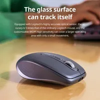 Master Series MX Anywhere 3S Mouse Nirkabel Isi Ulang Tanpa Lampu Latar untuk Penggunaan Tablet Kantor Wanita