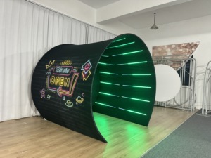 Fabricante de Cabinas de Fotos 360, Cabina de Fotos LED con Impresión Personalizada, Cabina de Fotos Portátil Tipo Túnel para Eventos - Product Image 6