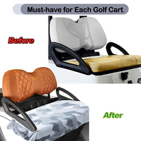 Housse de siège de voiturette de golf en microfibre, protection contre la saleté et la transpiration, séchage rapide, ajustement universel, personnalisable OEM
