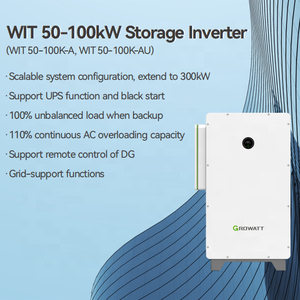 50KW 63KW 75KW 100KW 하이브리드 인버터 Growatt WIT 75K-A/AU AC 태양열 시스템 용 3 상 상업용 저장 인버터 - Product Image 2