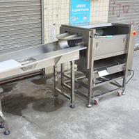 Commerciële kleine schaal roestvrijstalen gemotoriseerde multifunctionele groente- en fruitchipsnijder voor bakkerijen (200-500 kg/uur)