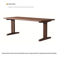 Table de bureau en bois massif de cerisier, table longue, table de salle à manger, table d'étude, établi, bureau, table à manger