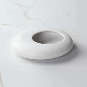 <span class=keywords><strong>Vase</strong></span> en céramique et résine émaillée pour arrangement Ikebana moderne, forme goutte d'eau, petite taille, fabriqué en Chine - Product Image 2