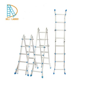 DELILADDER EN131 <span class=keywords><strong>Echelle</strong></span> NOUVEAU DESIGN Échelle télescopique Échelle pliante polyvalente en aluminium - Product Image 5
