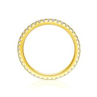 Glowluxe Bagues classiques en argent sterling 925 pour femmes Mode minimaliste Zircon brillant Diamant taille princesse pour fête de mariage