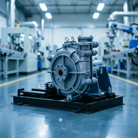 Pompe centrifuge horizontale pour boues minières, revêtement en caoutchouc haute teneur en chrome
