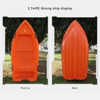 Bateau de pêche en plastique de 2,7 m, embarcation de loisirs, bateau de croisière, moteur hors-bord