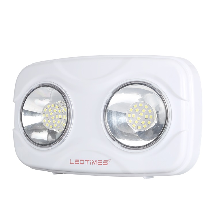 LEDTIMES, новый продукт, регулируемые двойные головки для внутреннего супермаркета, 0,2 Вт, перезаряжаемый светодиодный аварийный светильник
