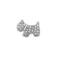 Accessoires de collier faits main en alliage et diamant, avec lettres anglaises majuscules, symboles, patte de chat, amour et motifs animaux de compagnie, pour bijoux DIY