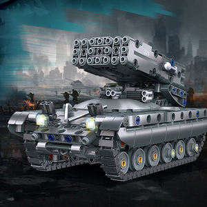 58142 Creative MOC DIY TOS-1A Tank Block Bricks Model Children Educational Assembly Building Block Set Plastic Toy Gift - Product Image 2