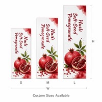 Op maat gemaakte bedrukte stevige geschenkdozen voor Huili zachte zaad-granaatappel premium fruitverpakkingen deksel bodem groothandel