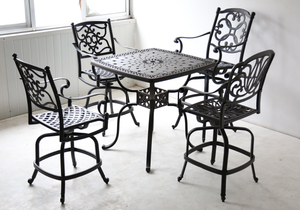 Tabouret <span class=keywords><strong>de</strong></span> <span class=keywords><strong>bar</strong></span> ergonomique en fonte d'aluminium avec repose-pieds et siège profilé à prix avantageux - Product Image 3