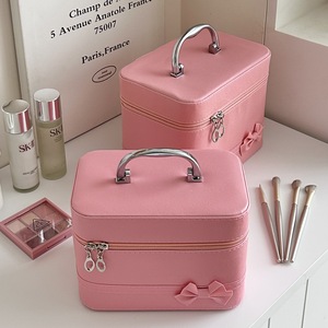 PU adolescente coeur sac <span class=keywords><strong>de</strong></span> maquillage grande capacité boîte <span class=keywords><strong>de</strong></span> maquillage portable femme mignon portable voyage <span class=keywords><strong>trousse</strong></span> <span class=keywords><strong>de</strong></span> <span class=keywords><strong>toilette</strong></span> boîte <span class=keywords><strong>de</strong></span> rangement - Product Image 5