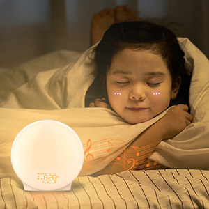 Wake Up Light Sunrise Alarm <b>Clock</b> Round Touch Control USB Powered Snooze Function <b>Digital</b> Display For Bedroom Use - Product Image 3