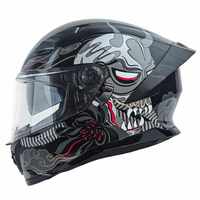 Casque de moto intégral homologué DOT BK800, double visière pour la course professionnelle, casque en ABS résistant aux chocs