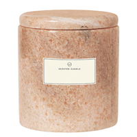 Bougie d'aromathérapie texturée en marbre en céramique avec couvercle en céramique pour décoration intérieure Bougie texturée dégradée avec logo personnalisé d'usine