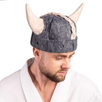 Gorro de Sauna de Fieltro de Lana de Cuerno de Toro 100% Neozelandés, Rusia Banya 2026