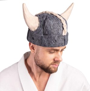 Gorro de Sauna de Fieltro de Lana de Cuerno de Toro 100% Neozelandés, Rusia Banya 2026 - Product Image 3
