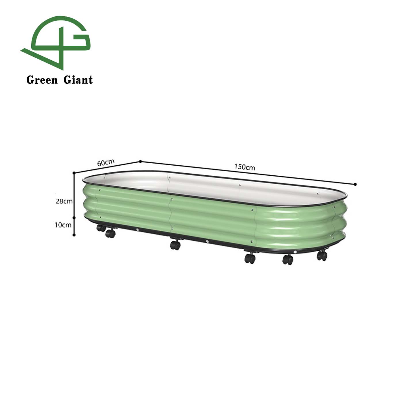 Vert 150x60x38cm