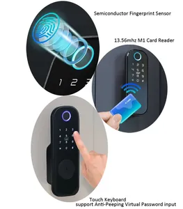 Smartier sinh trắc học cả hai bên đôi vân tay cerradras cổng điện tử Khóa cửa kỹ thuật số khóa IC thẻ ttlock/tuya mở khóa - Product Image 3