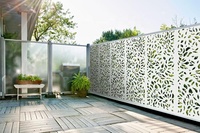 Panneaux de clôture en aluminium découpés au laser décoratifs pour villa et jardin, clôture de piscine en acier corten, écran métallique, clôture de jardin