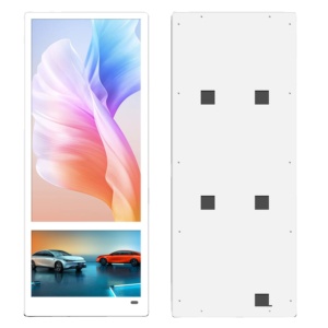 Pantalla LCD de Señalización Digital para Elevador, de 21.5+11.6 Pulgadas, Independiente, para Publicidad (Color Blanco) - Product Image 3