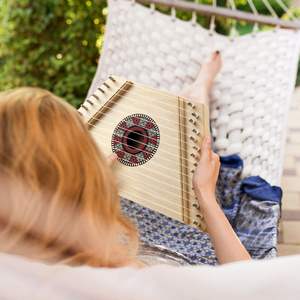 <span class=keywords><strong>Harpe</strong></span> à cordes HSSQ-03 HUASHENG 15 cordes <span class=keywords><strong>en</strong></span> nylon, instrument de musique intéressant <span class=keywords><strong>en</strong></span> métal et bois, <span class=keywords><strong>kit</strong></span> portable avec sac de transport et livres de chansons - Product Image 4