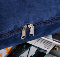 Deux-en-un Lait Velours Sherpa Couvertures Oreiller Doux Solide Flanelle Polaire Lit Couverture Jette pour Voyage Canapé Canapé Chaise Bureau