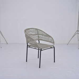 Stacking dining <b>chair</b>, dark grey color - Product Image 1