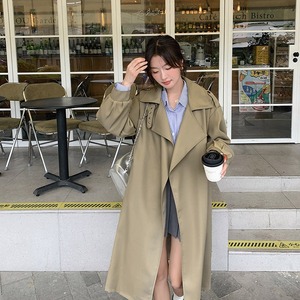 Nuovo <span class=keywords><strong>Trench</strong></span> da <span class=keywords><strong>Donna</strong></span> Primavera 2026 all'ingrosso, con cintura, revers a revers, spalline, pettorina antipioggia, lunghezza midi, beige, classico, elegante, vestibilità ampia - Product Image 6