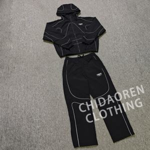 ชุดวอร์มผ้าไนลอน3เมตรกันน้ำออกแบบโลโก้ได้ตามต้องการชุดวอร์มสำหรับผู้ชาย - Product Image 1