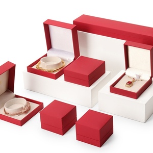 Custom Logo Leatherette Paper Jewelry <b>Box</b> Luxury <b>Earring</b> Bangle Bracelet Pendant Ring <b>Box</b> Jewelry Packaging <b>Box</b> - Product Image 1