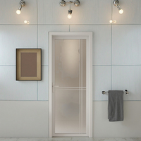 Portes de salle de bain et de douche en verre et alliage d'aluminium, design personnalisé en usine, style moderne et minimaliste